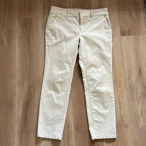 LOFT khaki cropped slim pants size 8P